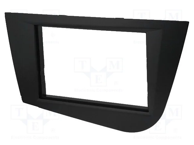 Moldura do rádio, Seat, 2 DIN, preta