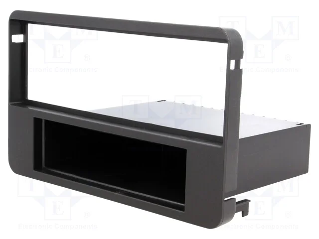 Moldura do rádio, Alfa Romeo, 1 DIN, preta