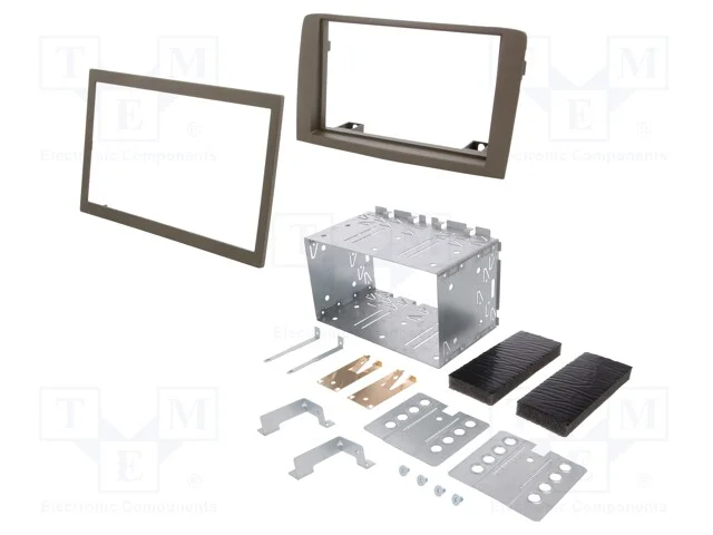 Moldura do rádio, Fiat,Lancia, 2 DIN, dourado