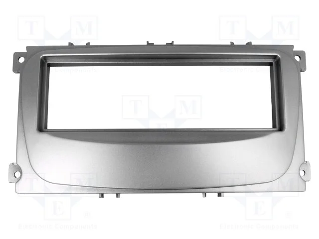 Moldura do rádio, Ford, 1 DIN, prateado