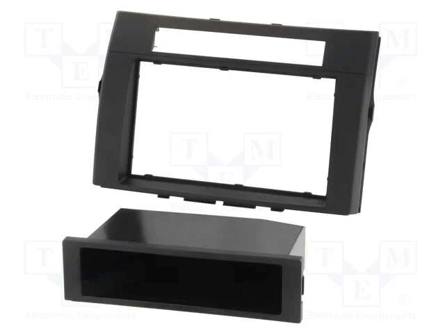 Moldura do rádio, Toyota, 2 DIN, preta