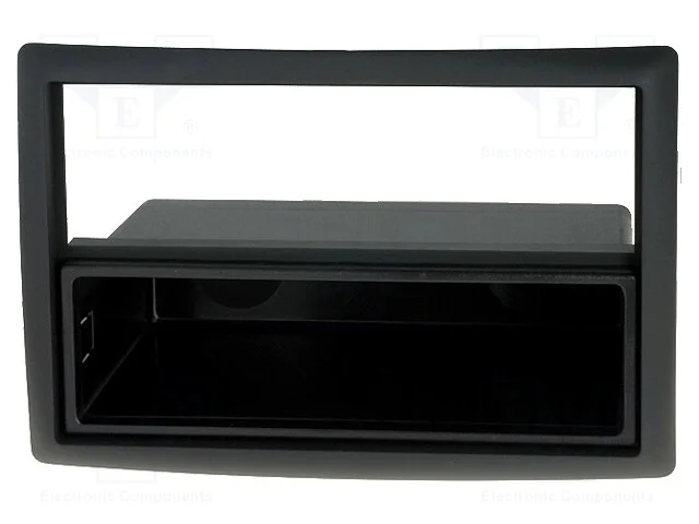 Moldura do rádio, Renault, 2 DIN, preta
