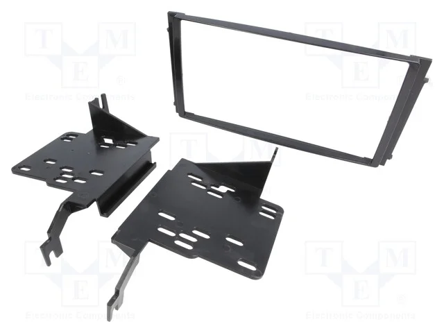 Moldura do rádio, Hyundai, 2 DIN, preta