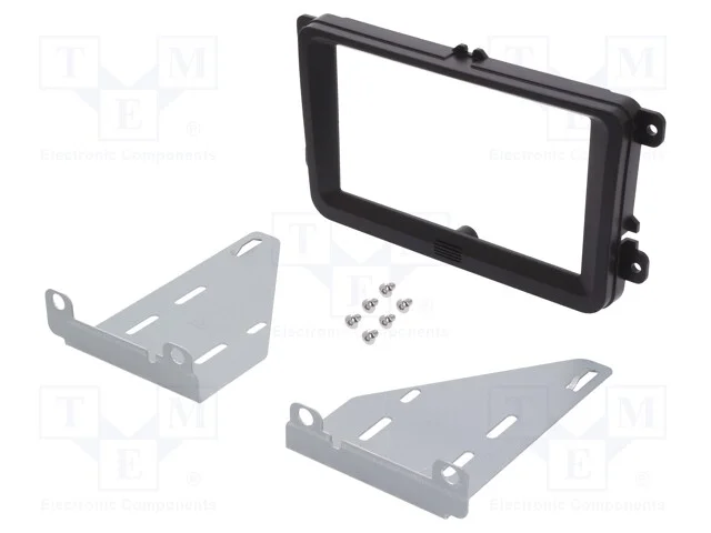 Moldura do rádio, Seat,VW,koda, 2 DIN, preta