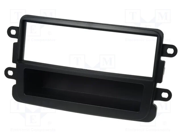 Moldura do rádio, Dacia, 1 DIN, preta