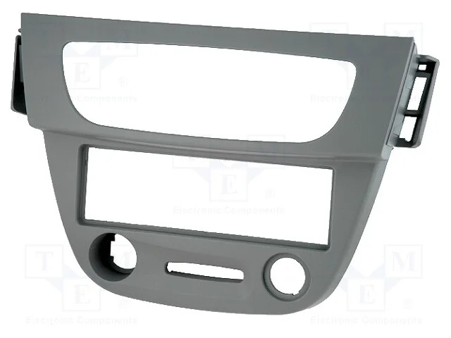 Moldura do rádio, Renault, 1 DIN, cinzenta