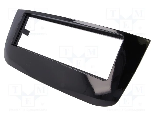 Moldura do rádio, Fiat, 1 DIN, preto brilhante