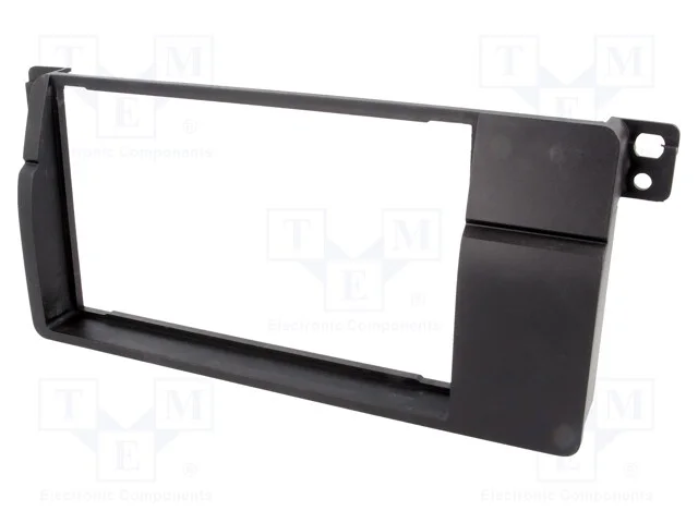 Moldura do rádio, BMW, 2 DIN, preta