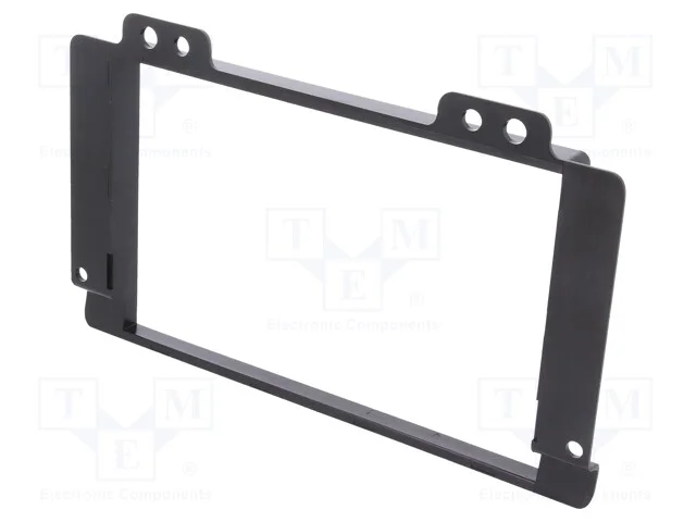 Moldura do rádio, Land Rover, 2 DIN, preta