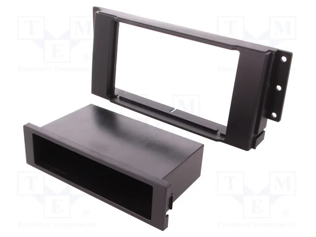 Moldura do rádio, Land Rover, 2 DIN, preta