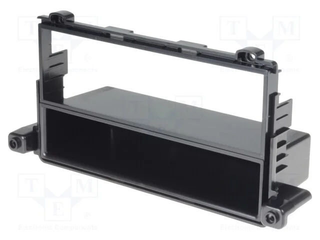 Moldura do rádio, Hyundai, 1 DIN, preta