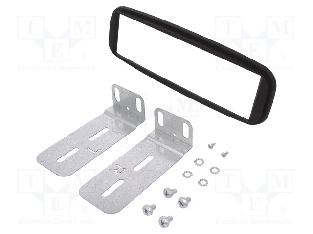 Moldura do rádio, Renault, 1 DIN, preta