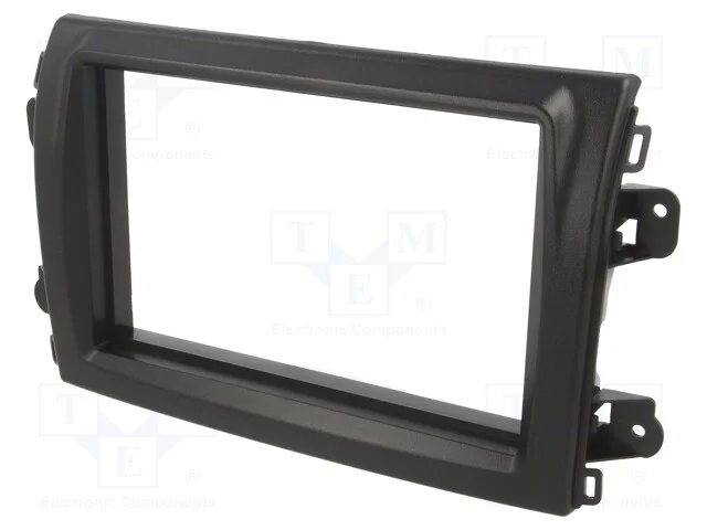Moldura do rádio, Fiat, 2 DIN, preta