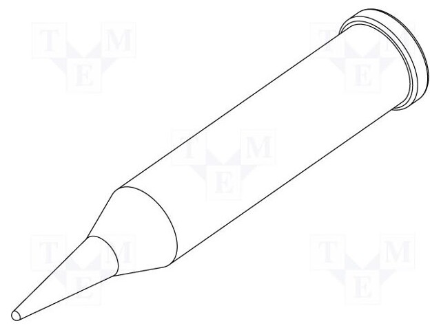 Ponta, Cónico,Alongado, 0,6mm, para Soldador,À Estação de Solda
