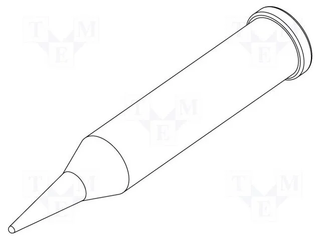 Ponta, cónico,alongado, 0,6mm, para soldador,à es.