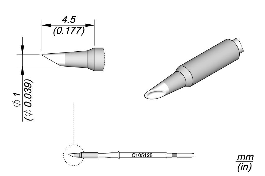 Colher Cartucho Ø 1