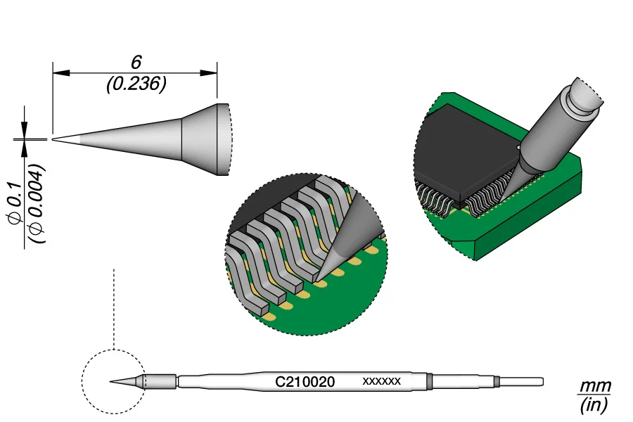Conical Cartridge Ø 0.1