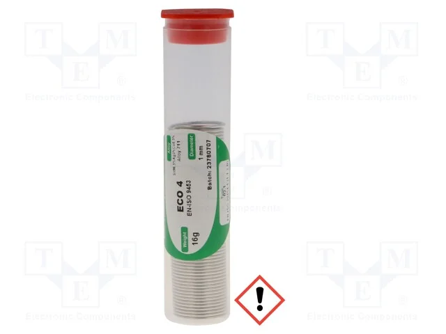 Arame de solda, Sn96,5Ag3Cu0,5, 1mm, 16g, sem chu.