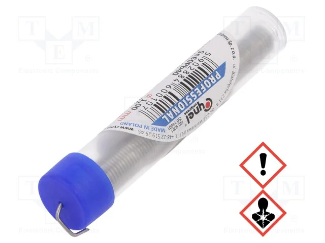 Arame de solda, Sn60Pb40, 1mm, 10g, com chumbo, f.