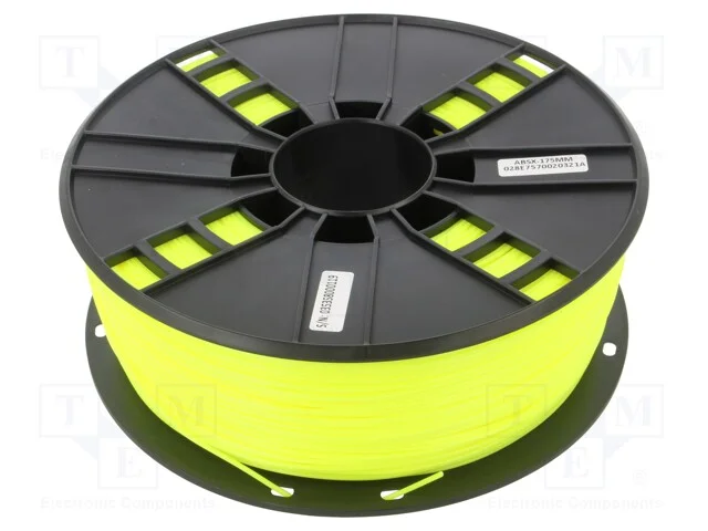 Filament: Abs, 1.75mm, Bright Yellow, 225÷245c, 1kg