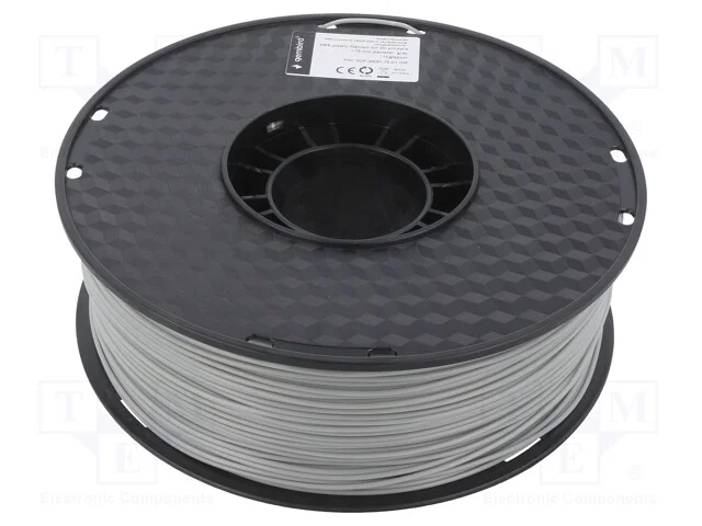 Filamento: ABS, 1,75mm, cinzenta, 225÷245C, 1kg