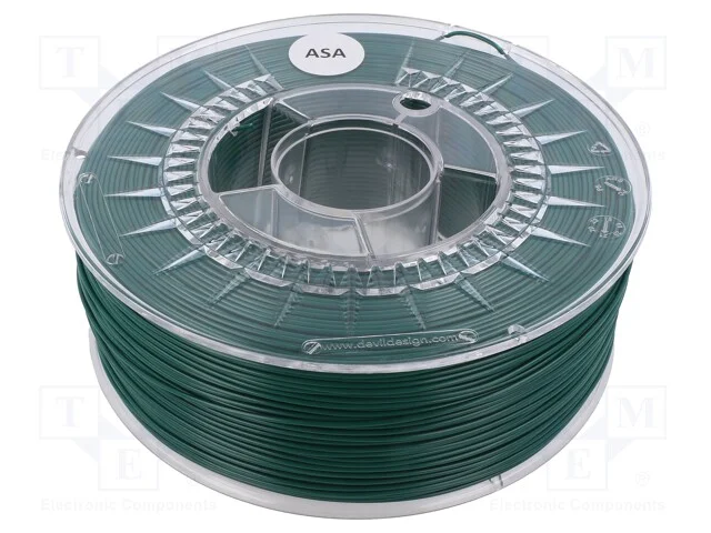 Filamento: ASA, 1,75mm, race green, 230÷240C, 1kg.