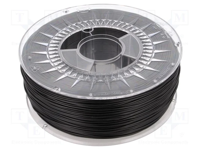 Filamento: HIPS, : 1,75mm, preta, 230÷240C, 1kg, .
