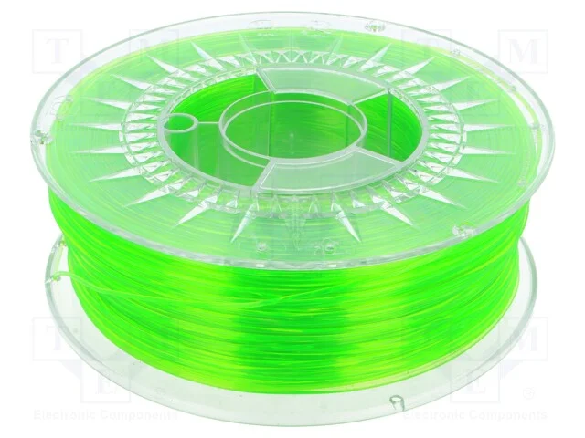 Filamento: Pet-G, : 1,75mm, Transparente,Verde (Claro), 1kg