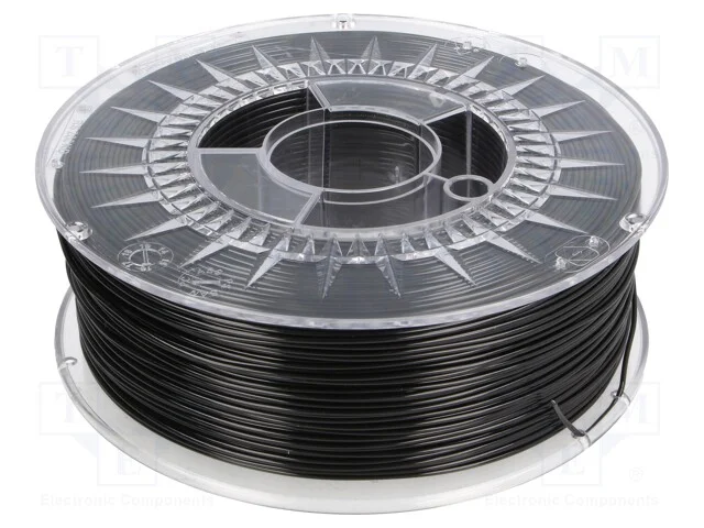 Filamento: PET-G, : 1,75mm, preta, 220÷250C, 1kg