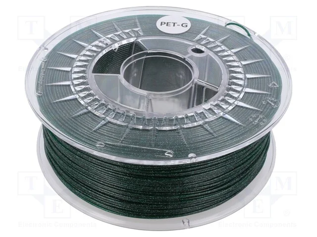 Filamento: PET-G, : 1,75mm, verde, 220÷250C, 1kg
