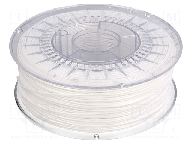 Filamento: PET-G, : 1,75mm, branca, 220÷250C, 1kg