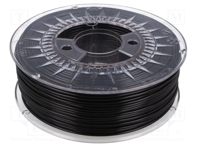 Filamento: Pla, : 2,85mm, Preta, 200÷235c, 1kg