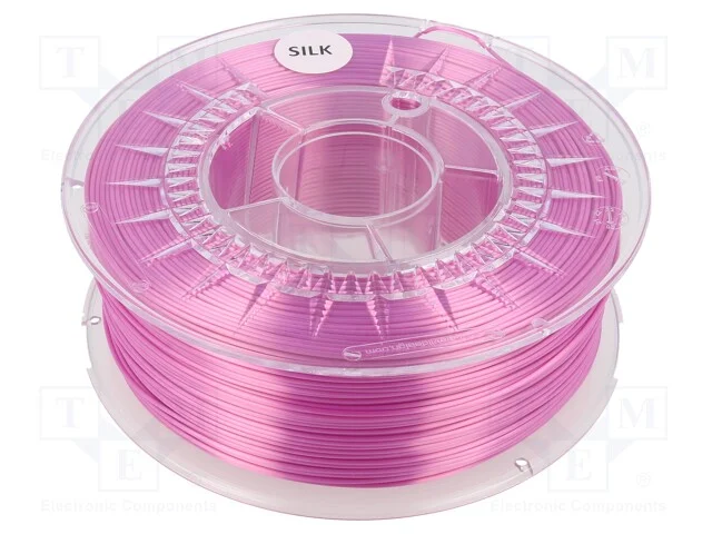 Filamento: Silk, : 1,75mm, Cor-De-Rosa Claro, 225÷245c, 1kg