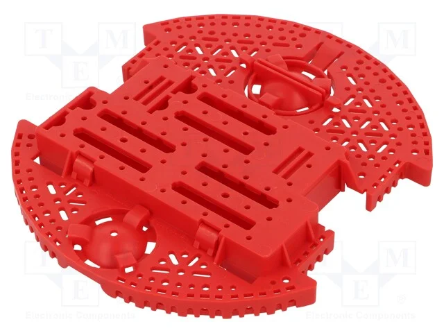 Chassis de Rodas, Pololu Romi, Vermelho, 3÷6vdc, Núm.Mot: 2