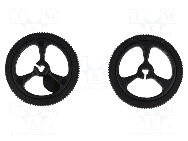 Roda, preta, Eixo: incisão D, por encaixe, : 32mm.