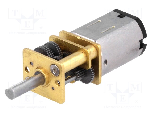 Motor: DC, com transmissão, HPCB, 6VDC, 1,5A, Eix.