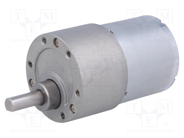 Motor: DC, com transmissão, 6÷12VDC, 5,5A, Eixo: .