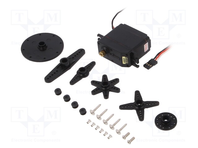Motor: servomecanismo, 4,8÷6VDC, standard, digita.