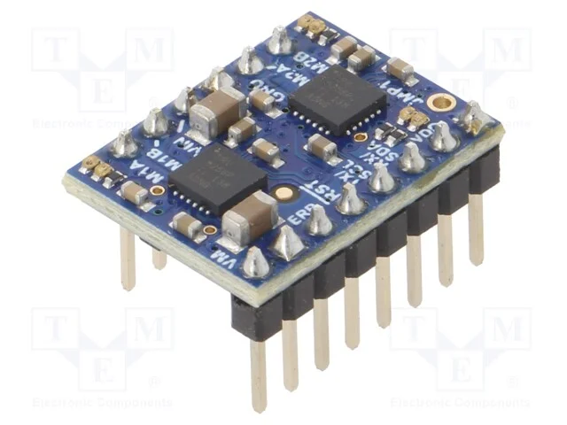 Controlador do Motor Dc, Motoron, Uart, Uent Mot: 4,5÷48v, Ch: 2