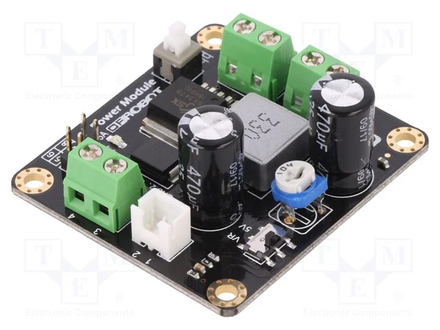Indutor: Step Down, Usai: 3,3÷25v, Uent: 3,6÷25v, 5a, 46x50mm
