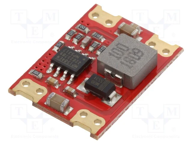 Indutor: Step Down, Usai: 5v, Uent: 8÷28v, 3a, 85÷90%, 16,5x22mm