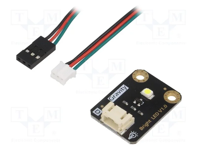 Módulo: LED, Gravity, 5VDC, 30x22mm, Cor: branco