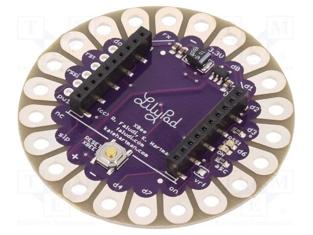 Módulo: adaptador, XBee, LilyPad, goldpin,furos d.