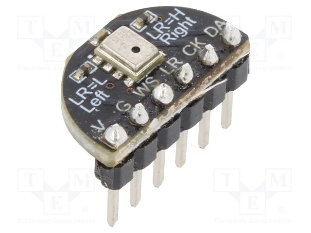 Módulo: audio, microfone, I2S, 3,3VDC, IC: MSM26S.