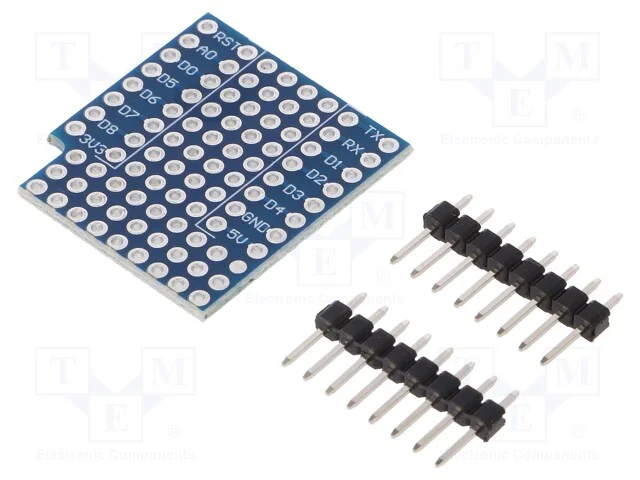 M&oacute;dulo: Adaptador, D1 Mini, Placa Prot&oacute;tipo