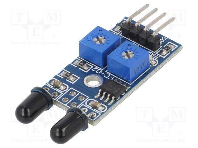 Sensor: Chama, Infravermelho, Digital, 3,3÷5vdc, Ic: Lm393, Ch: 2