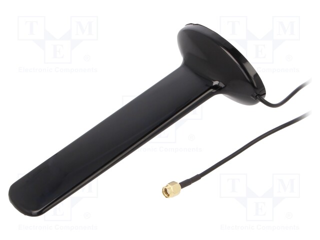 Antena, 5g,Lte, 6dbi, Imã, 50o, 680÷4900mhz, Macho,Rp-Sma, -40÷85c