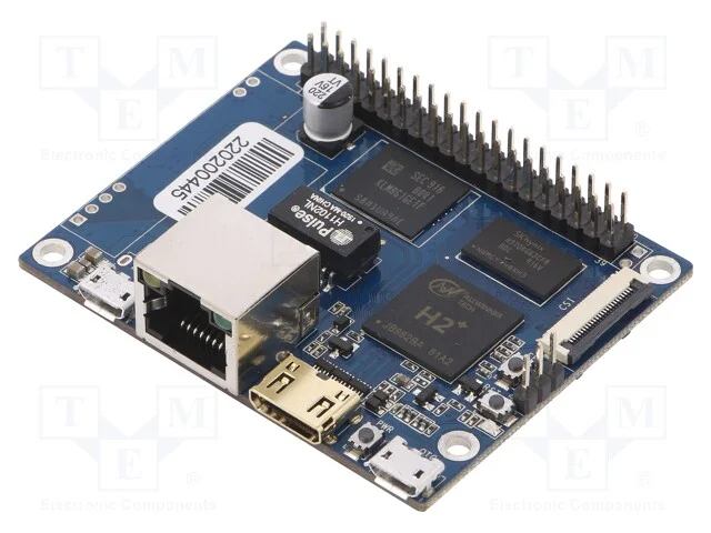 Computador monoplaca, ARM H2+ Quad-Core, 65x52,5m.