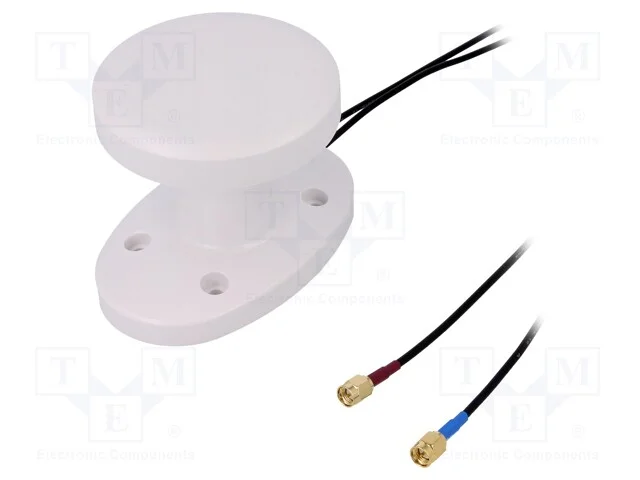Antena, Gps,Gsm, 2dbi, Linear,Rhcp, Roscado, 50o, 80x76x110mm, 15ma