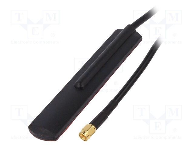 Antena, Gsm, 2dbi, Linear, para Fita, 50o, 115x22x8mm, Macho,Sma